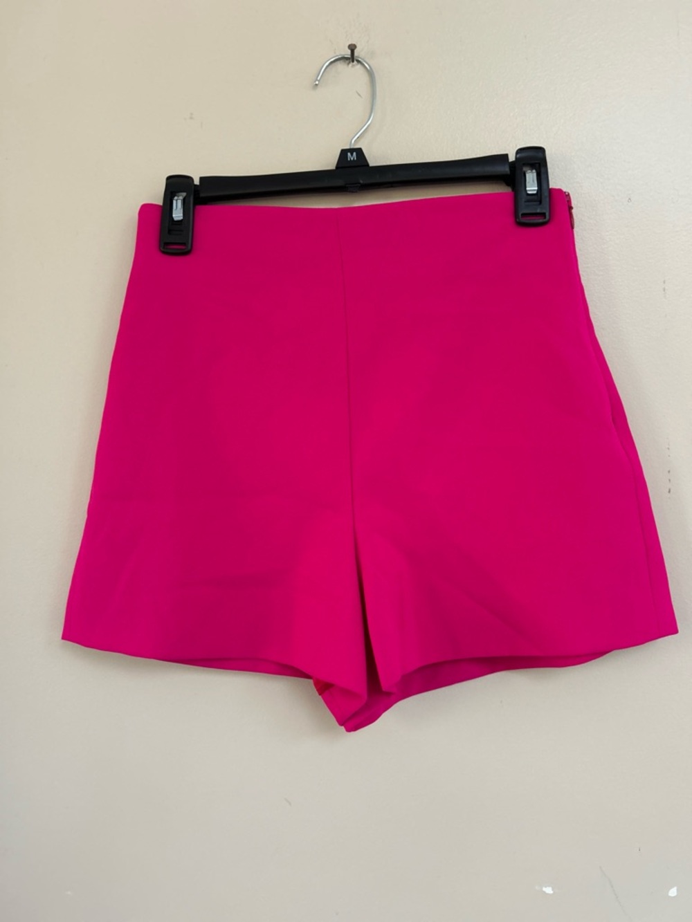 Zara Hot Pink High-Waist Women's Shorts